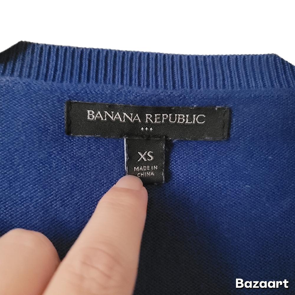 Banana Republic Cardigan Sweater Womens XS Blue Button - Picture 5 of 6